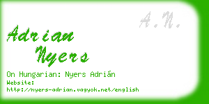 adrian nyers business card